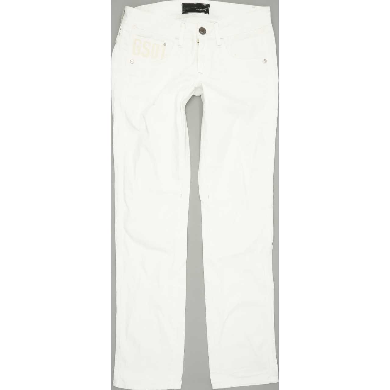 G-Star Saville Women White Straight Regular Jeans W30 L34