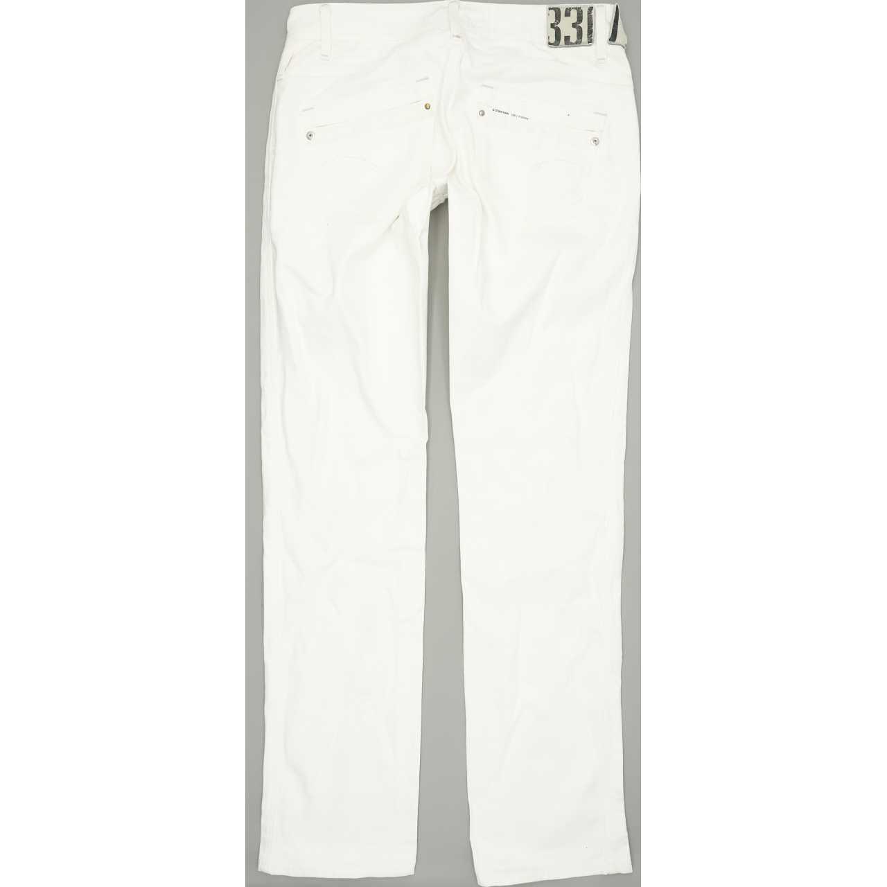 G-Star Saville Women White Straight Regular Jeans W30 L34
