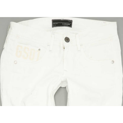 G-Star Saville Women White Straight Regular Jeans W30 L34