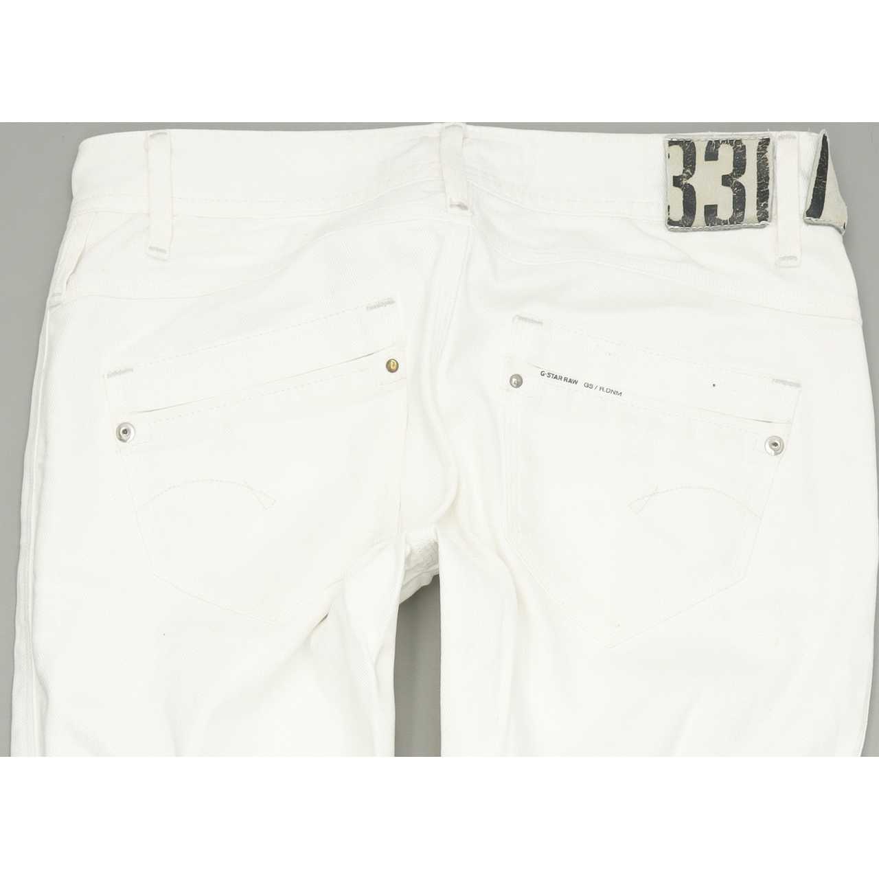 G-Star Saville Women White Straight Regular Jeans W30 L34