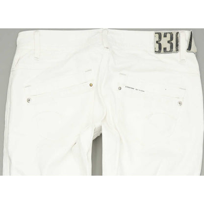G-Star Saville Women White Straight Regular Jeans W30 L34