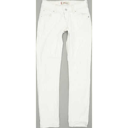 Levi's 571 Women Off White Straight Slim Stretch Jeans W26 L29