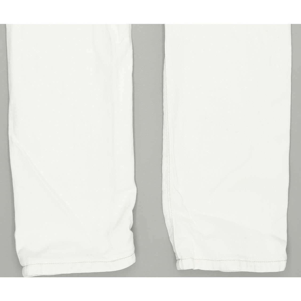 Levi's 571 Women Off White Straight Slim Stretch Jeans W26 L29