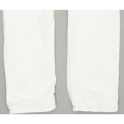 Levi's 571 Women Off White Straight Slim Stretch Jeans W26 L29