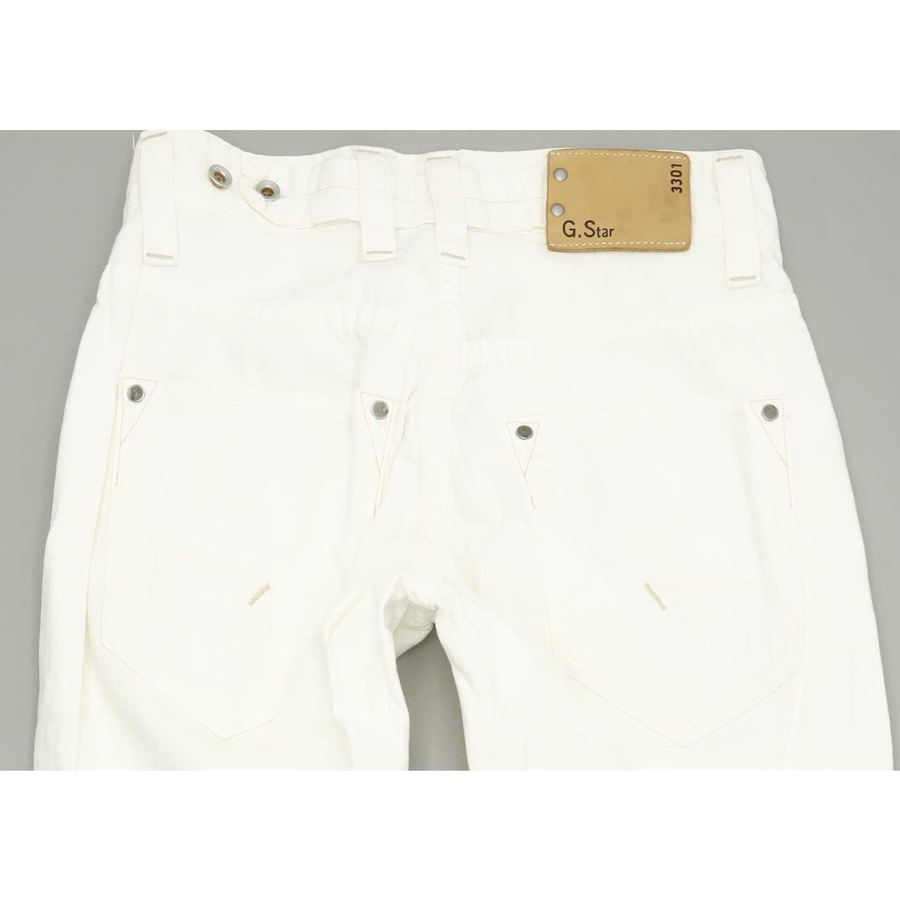 G-Star Radar Men White Straight Regular Jeans W30 L34
