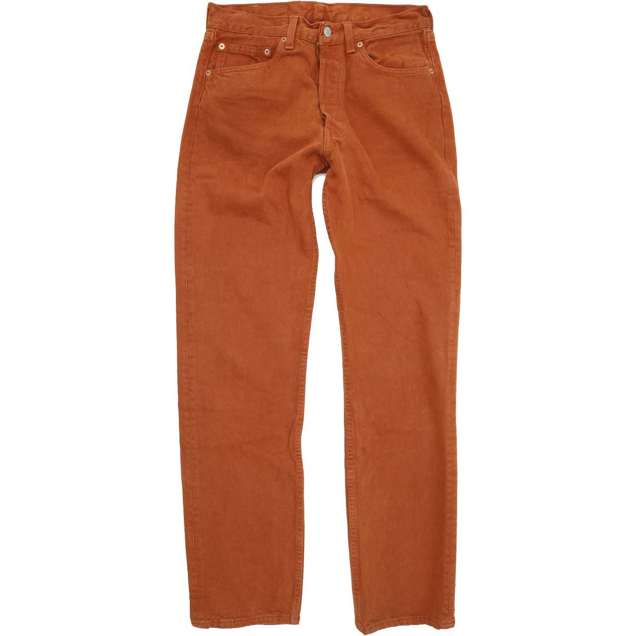 Levi's 501 Made in USA Men Mustard Straight Regular Jeans W31 L34