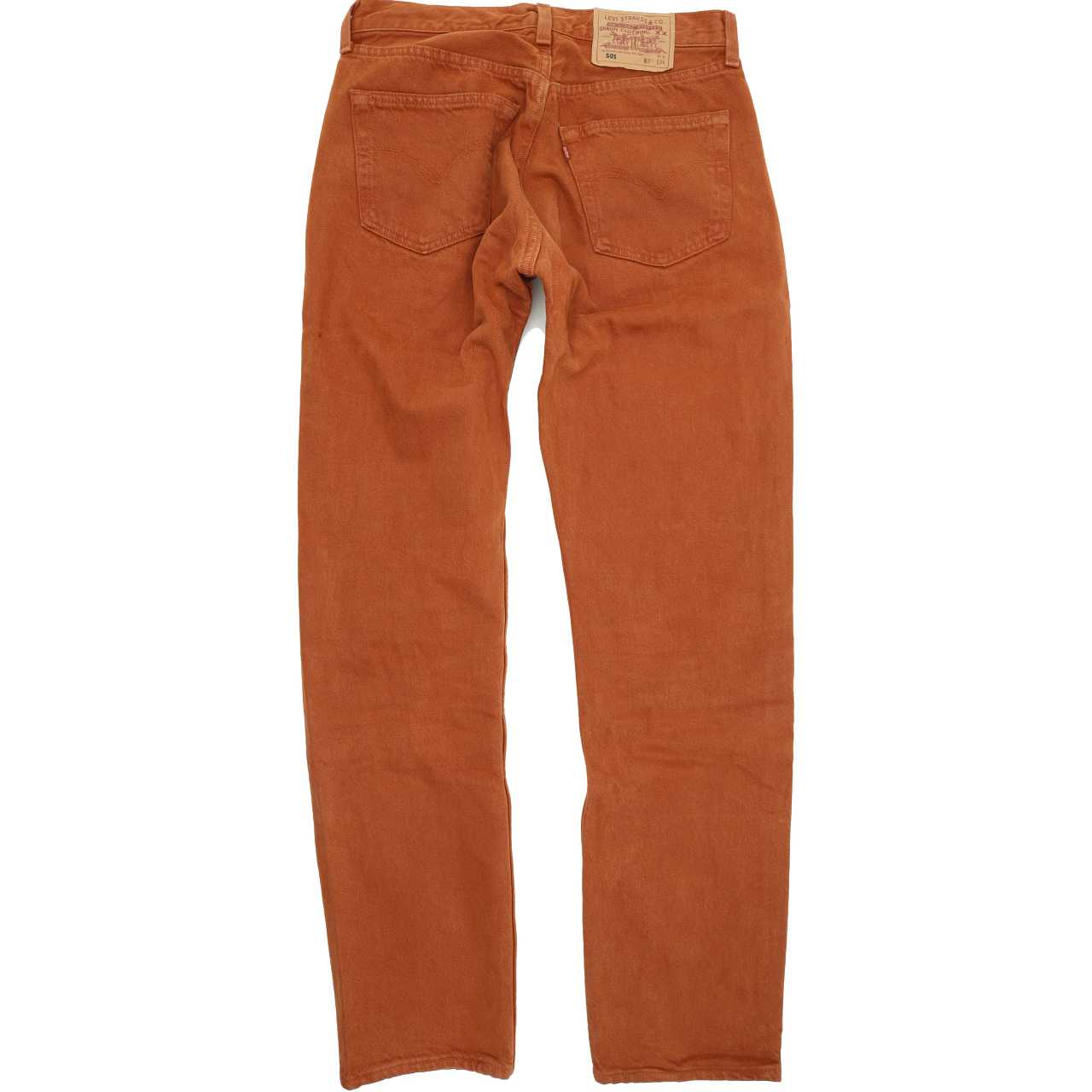 Levi's 501 Made in USA Men Mustard Straight Regular Jeans W31 L34