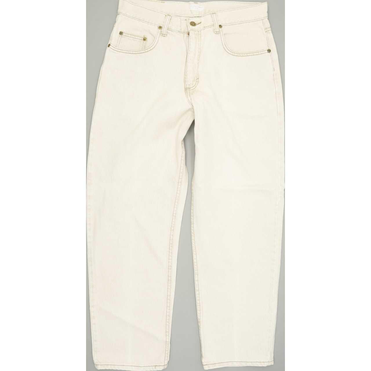 Lee Men Beige Straight Regular Jeans W33 L29