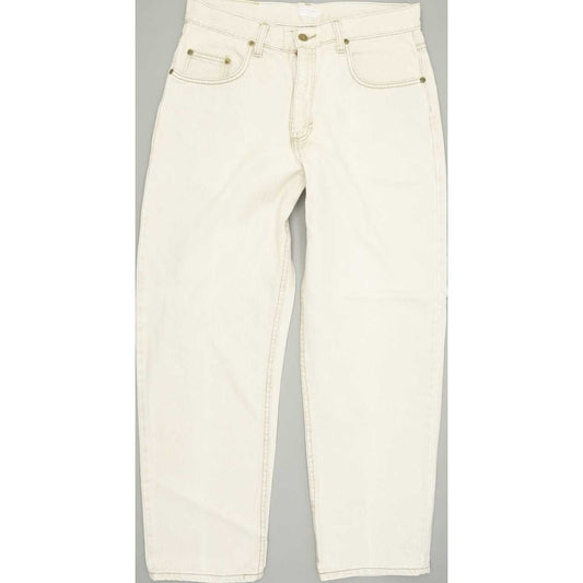 Lee Men Beige Straight Regular Jeans W33 L29
