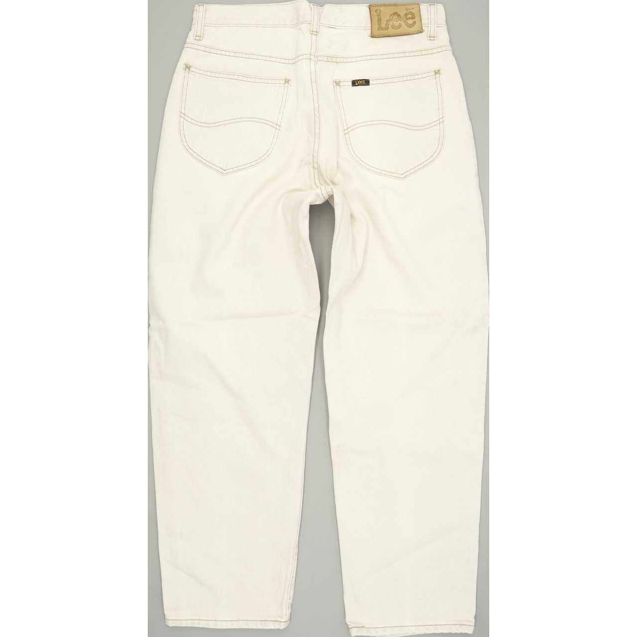 Lee Men Beige Straight Regular Jeans W33 L29
