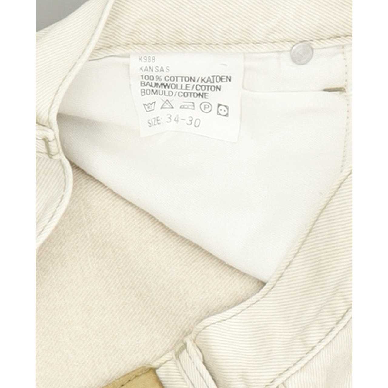 Lee Men Beige Straight Regular Jeans W33 L29