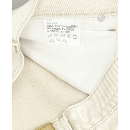Lee Men Beige Straight Regular Jeans W33 L29
