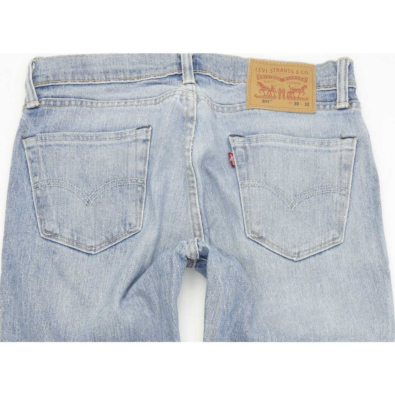 Levi's 511 Men Blue Straight Slim Stretch Jeans W30 L32