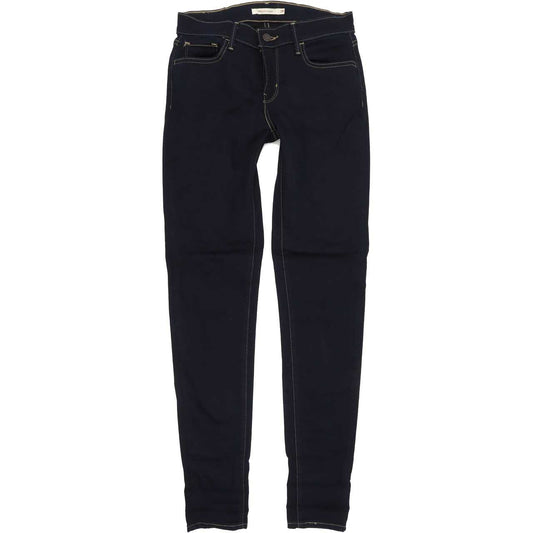 Levi's 710 Super Women Blue Skinny Slim Stretch Jeans W28 L32