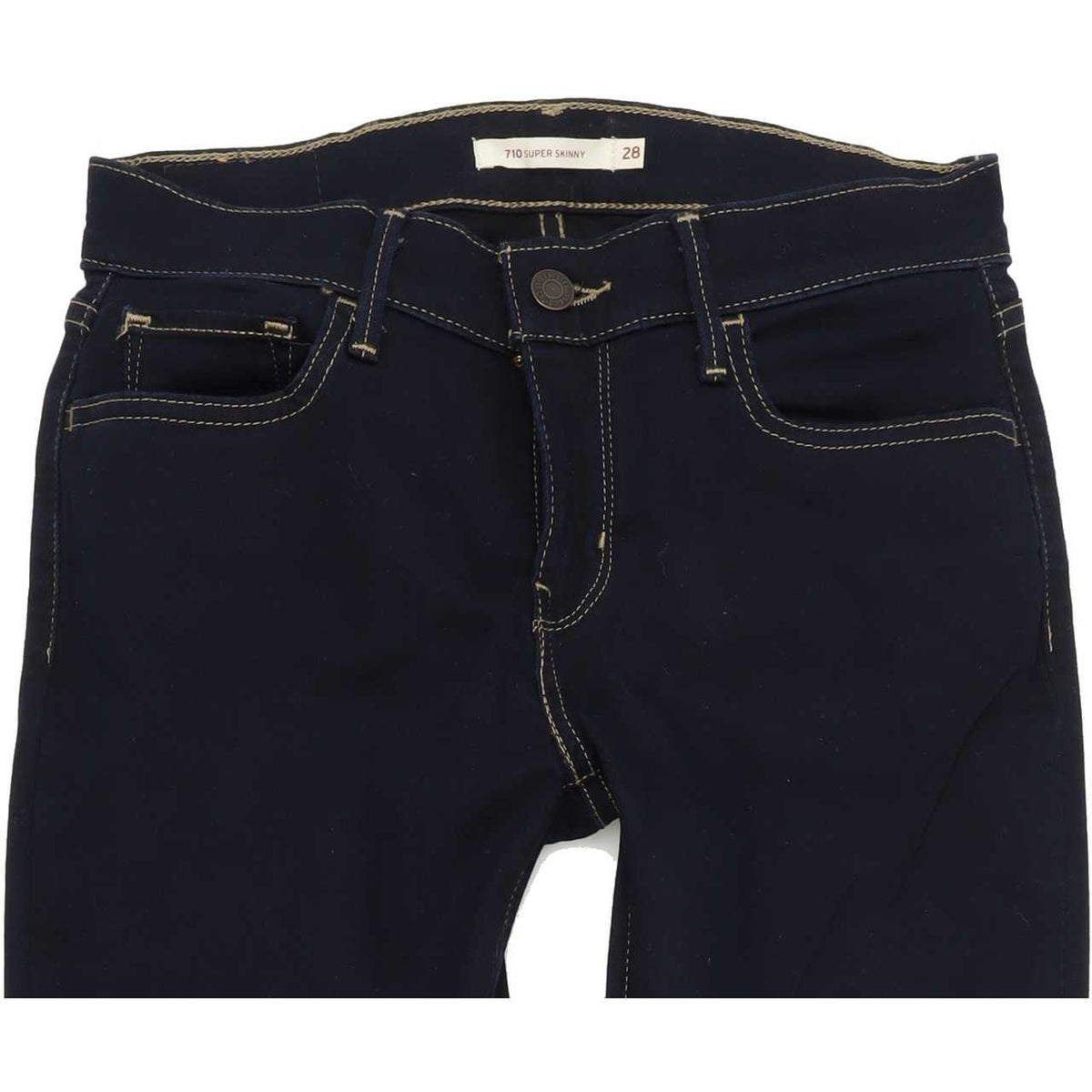 Levi's 710 Super Women Blue Skinny Slim Stretch Jeans W28 L32