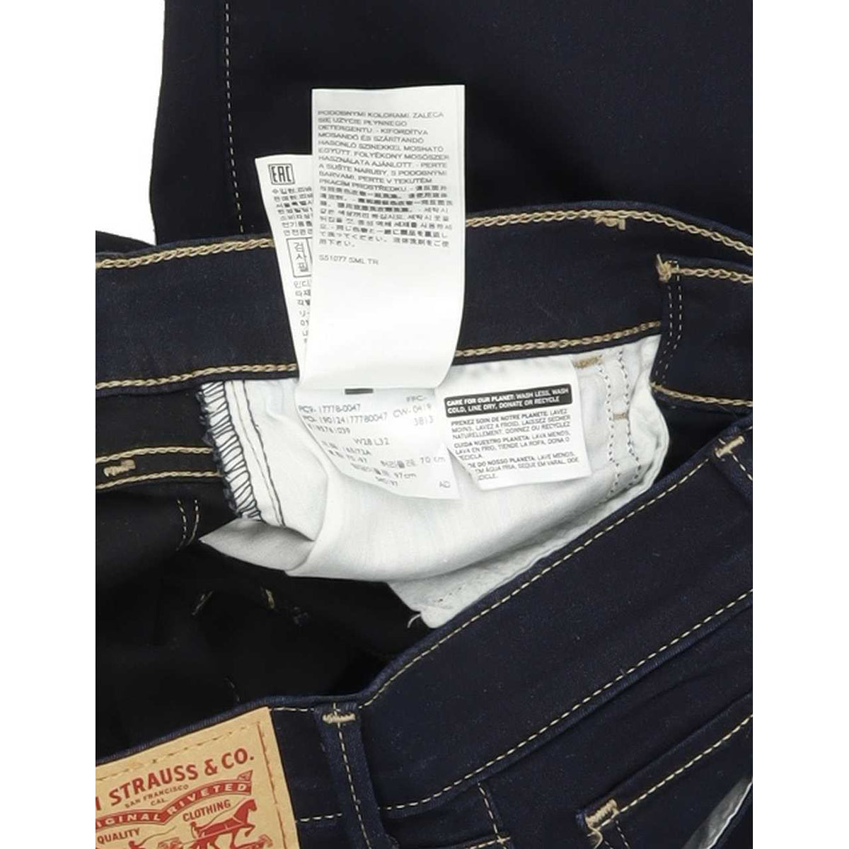 Levi's 710 Super Women Blue Skinny Slim Stretch Jeans W28 L32