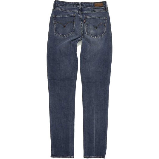 Levi's Classic Rise Women Blue Straight Slim Stretch Jeans W27 L31