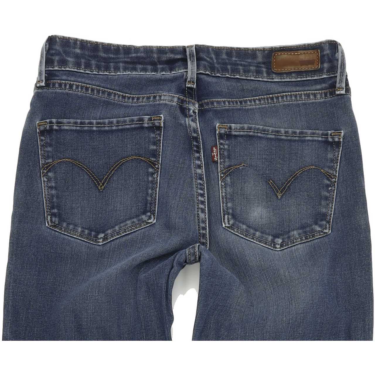 Levi's Classic Rise Women Blue Straight Slim Stretch Jeans W27 L31