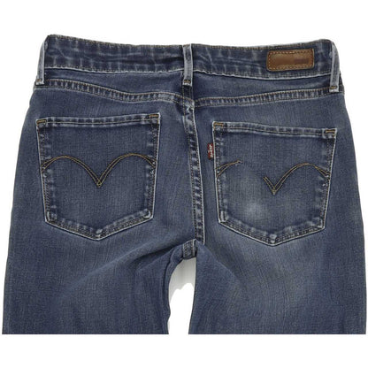 Levi's Classic Rise Women Blue Straight Slim Stretch Jeans W27 L31