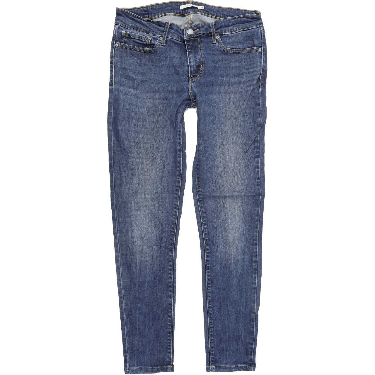 Levi's 711 Women Blue Skinny Slim Stretch Jeans W28 L30