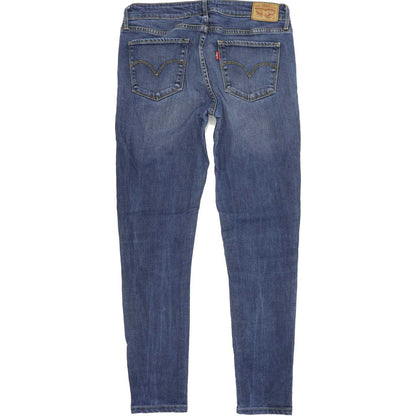 Levi's 711 Women Blue Skinny Slim Stretch Jeans W28 L30
