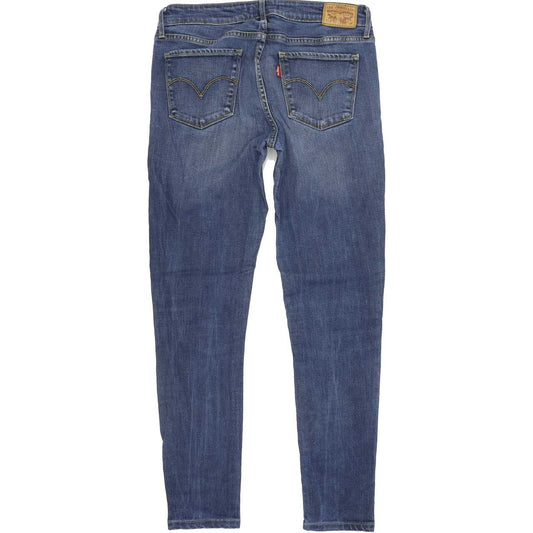 Levi's 711 Women Blue Skinny Slim Stretch Jeans W28 L30