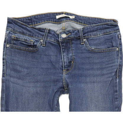 Levi's 711 Women Blue Skinny Slim Stretch Jeans W28 L30