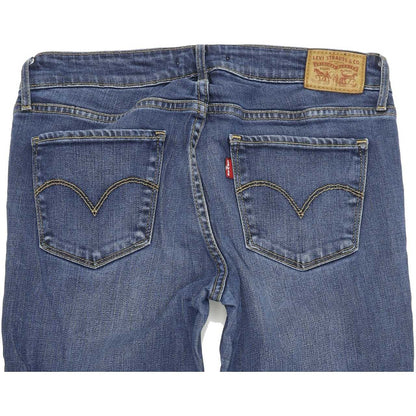 Levi's 711 Women Blue Skinny Slim Stretch Jeans W28 L30