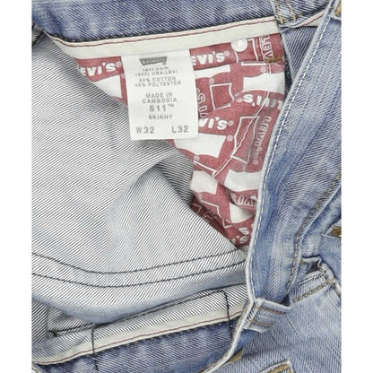 Levi's 511 Men Blue Straight Slim Jeans W32 L32