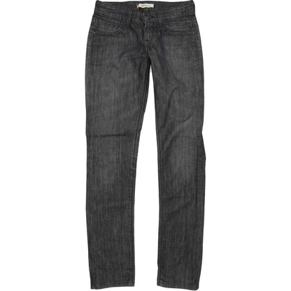 Levi's 571 Women Charcoal Straight Slim Stretch Jeans W29 L34