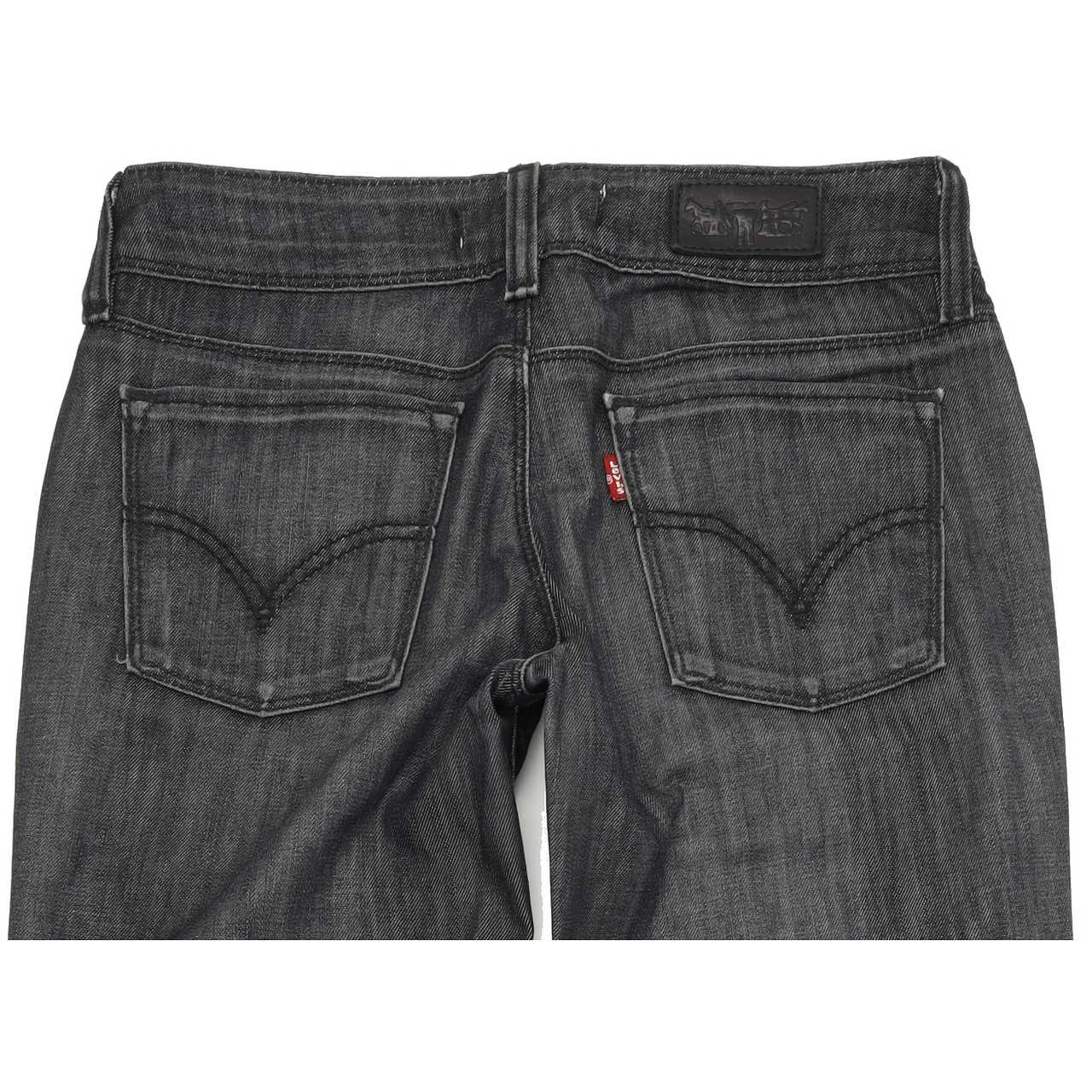 Levi's 571 Women Charcoal Straight Slim Stretch Jeans W29 L34