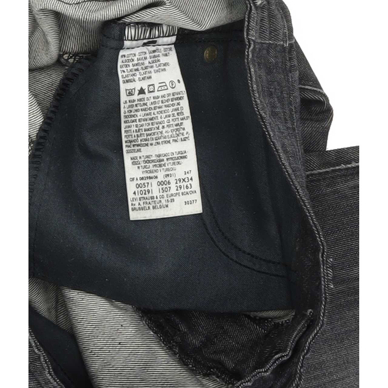 Levi's 571 Women Charcoal Straight Slim Stretch Jeans W29 L34