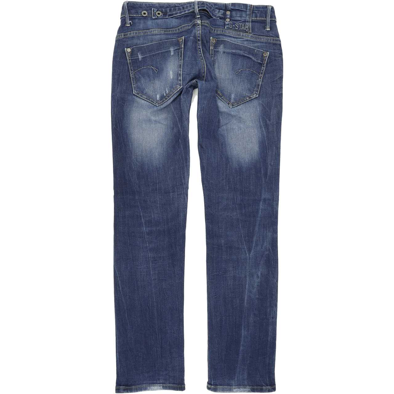 G-Star Midge Women Blue Straight Regular Stretch Jeans W29 L32