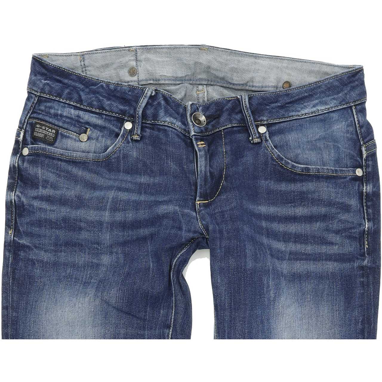 G-Star Midge Women Blue Straight Regular Stretch Jeans W29 L32