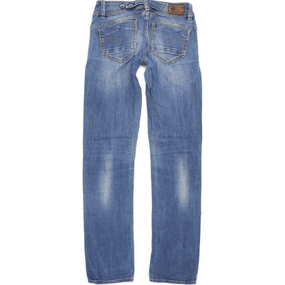 G-Star Midge Saddle Women Blue Straight Regular Stretch Jeans W26 L32