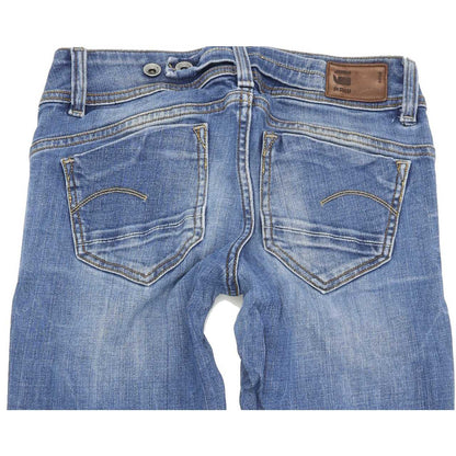 G-Star Midge Saddle Women Blue Straight Regular Stretch Jeans W26 L32