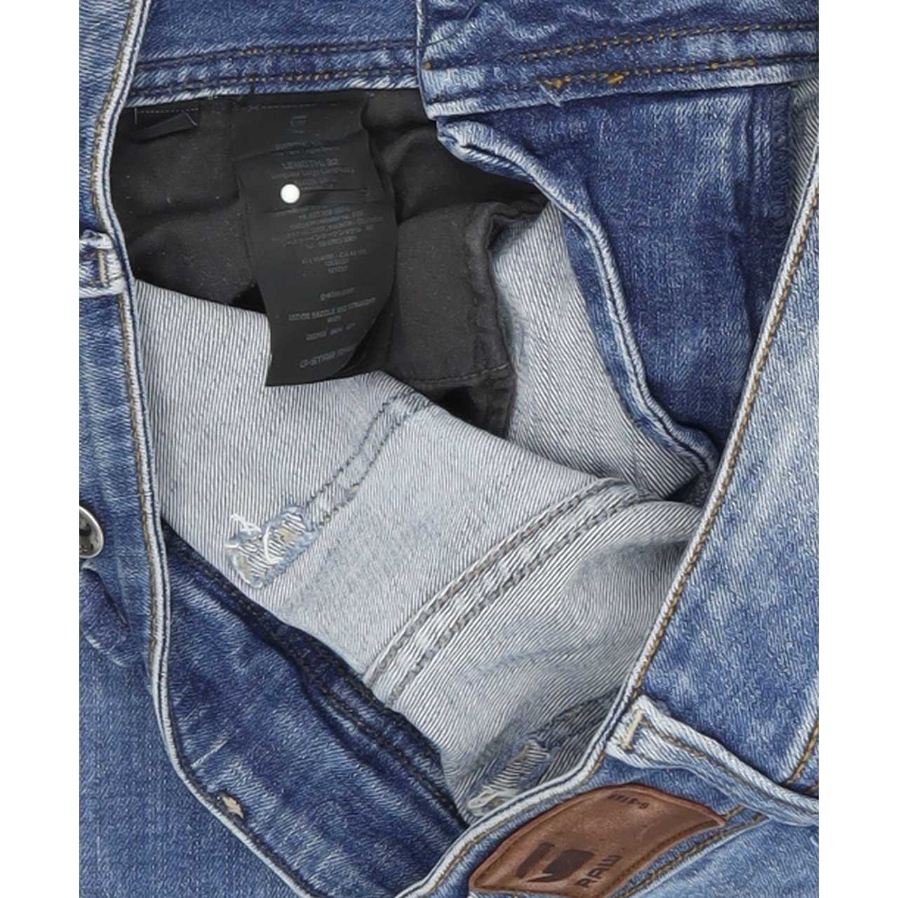 G-Star Midge Saddle Women Blue Straight Regular Stretch Jeans W26 L32