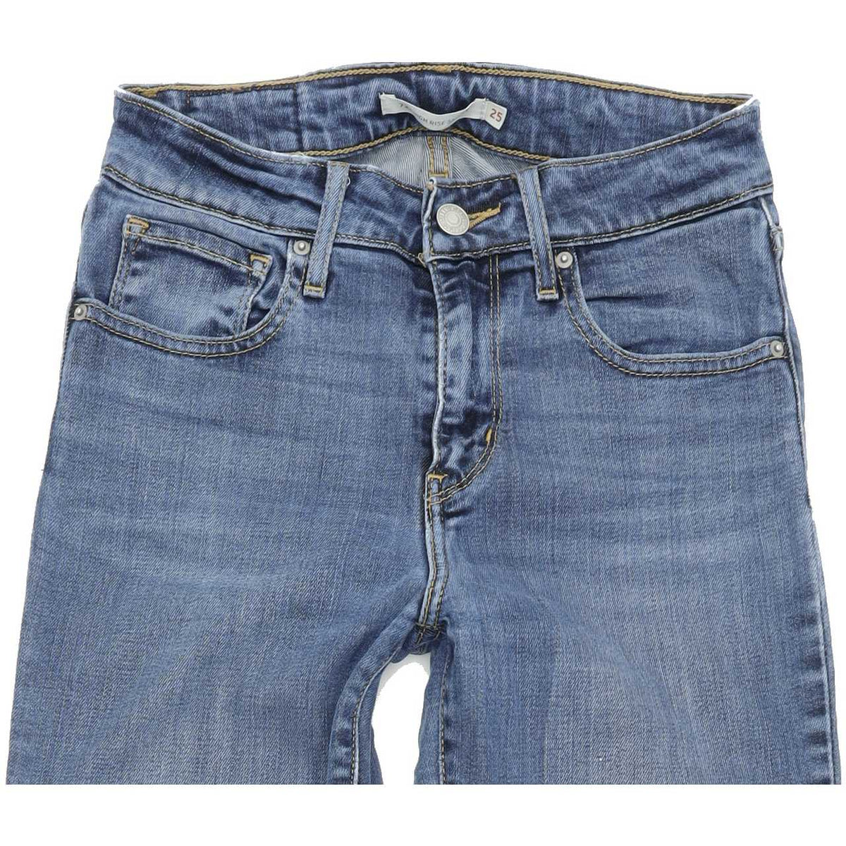 Levi's 721 High Rise Women Blue Skinny Slim Stretch Jeans W25 L32