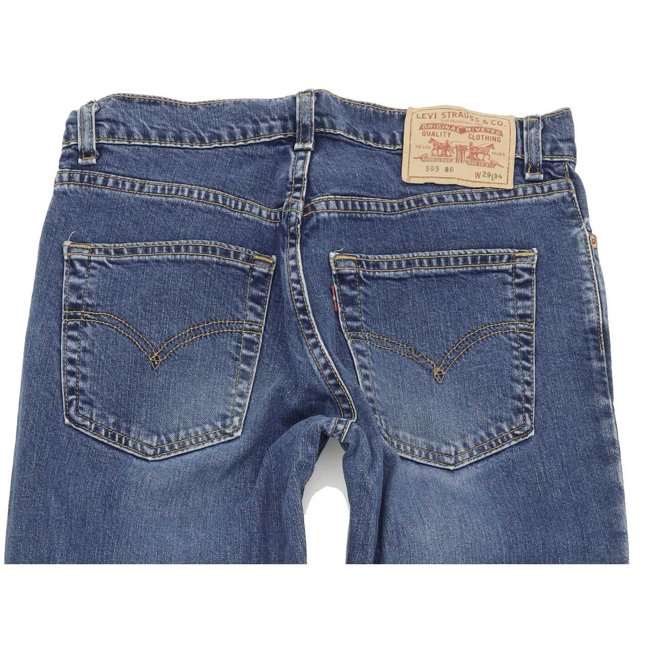 Levi's 595 Women Blue Bootcut Regular Stretch Jeans W29 L34