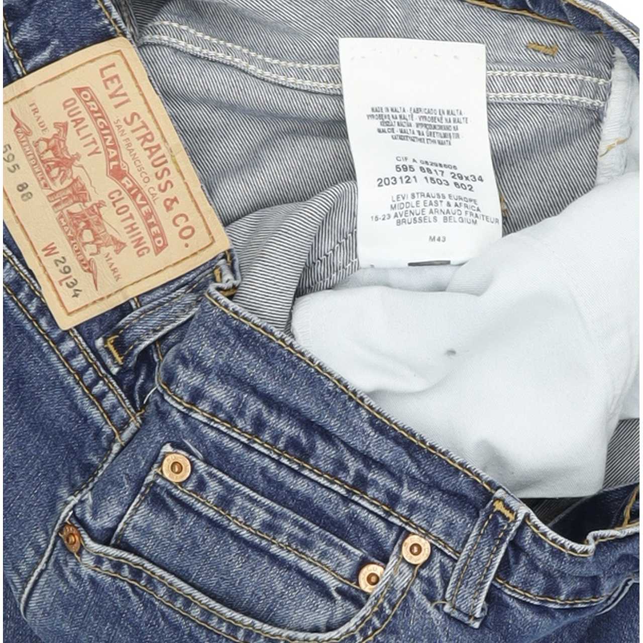 Levi's 595 Women Blue Bootcut Regular Stretch Jeans W29 L34