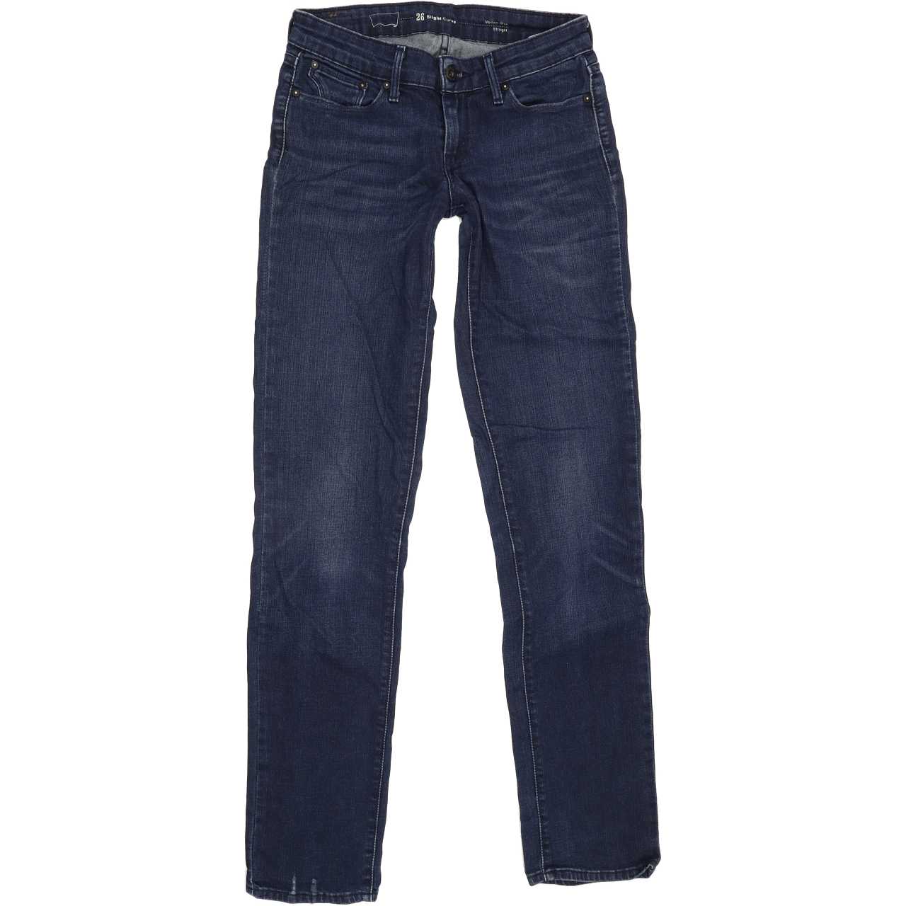 Levi's Slight Curve Women Blue Straight Slim Stretch Jeans W26 L33