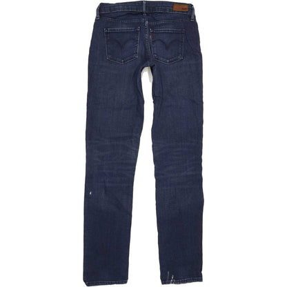 Levi's Slight Curve Women Blue Straight Slim Stretch Jeans W26 L33