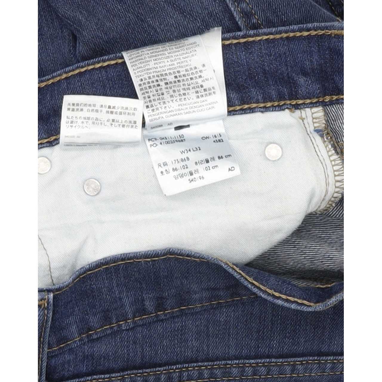 Levi's 511 Men Blue Straight Slim Stretch Jeans W34 L31