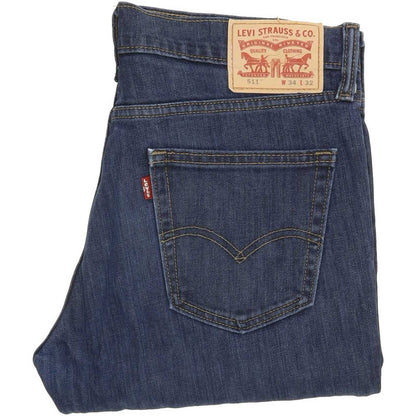 Levi's 511 Men Blue Straight Slim Stretch Jeans W34 L31