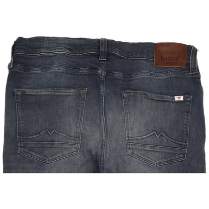 Mustang Vegas Men Blue Straight Regular Stretch Jeans W36 L31
