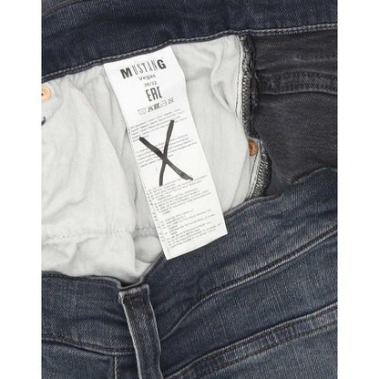 Mustang Vegas Men Blue Straight Regular Stretch Jeans W36 L31