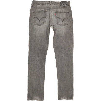 Levi's 511 Men Grey Straight Regular Stretch Jeans W34 L35