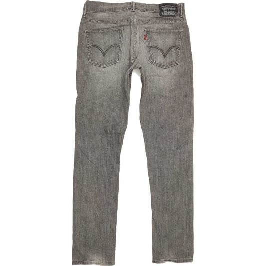 Levi's 511 Men Grey Straight Regular Stretch Jeans W34 L35