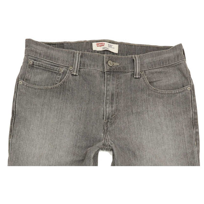 Levi's 511 Men Grey Straight Regular Stretch Jeans W34 L35