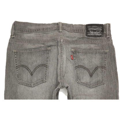 Levi's 511 Men Grey Straight Regular Stretch Jeans W34 L35